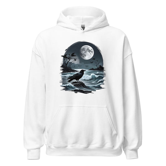 Unisex | Moon, Crow, Beach - Stylish Hoodie