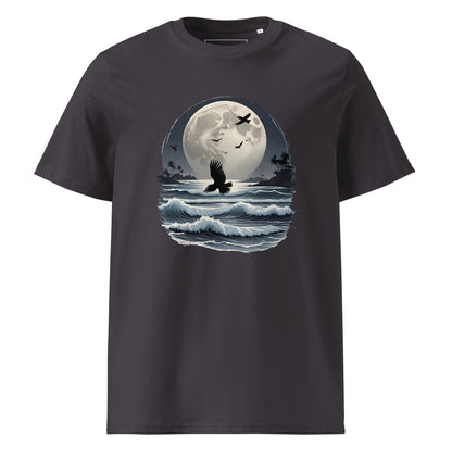 Unisex | Moonlight, Crow, Beach - Organic Cotton T-Shirt