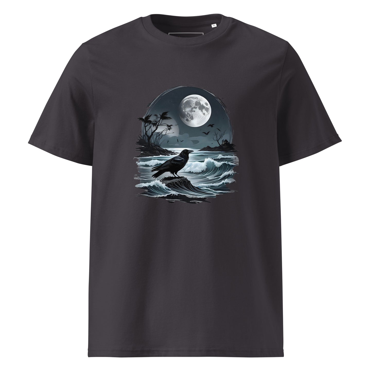 Unisex | Moon, Crow, Beach - Soft Organic Cotton T-Shirt