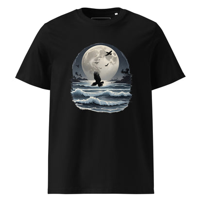 Unisex | Moonlight, Crow, Beach - Organic Cotton T-Shirt