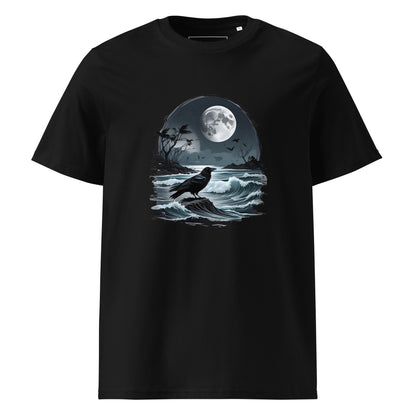 Unisex | Moon, Crow, Beach - Soft Organic Cotton T-Shirt