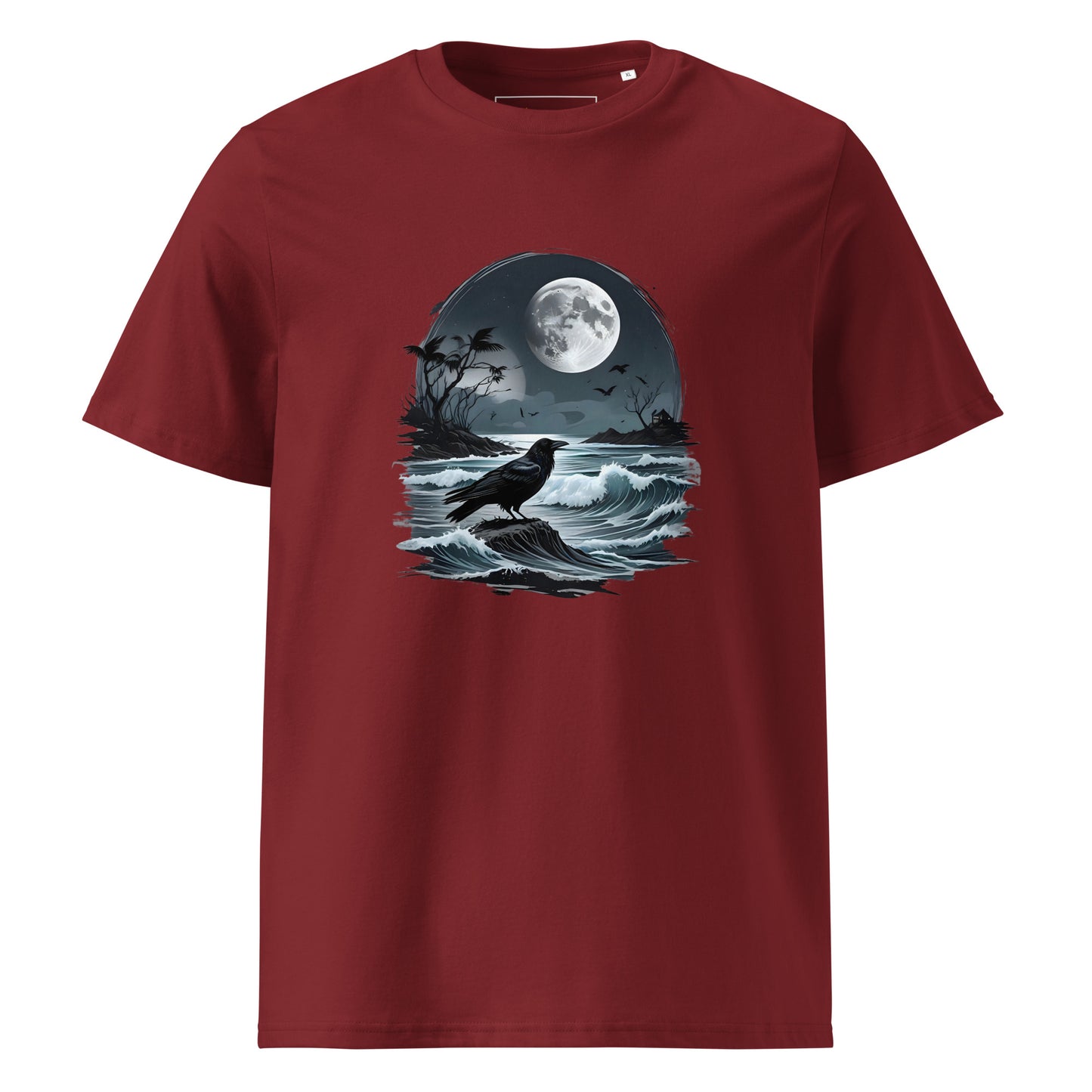 Unisex | Moon, Crow, Beach - Soft Organic Cotton T-Shirt