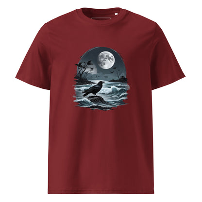 Unisex | Moon, Crow, Beach - Soft Organic Cotton T-Shirt