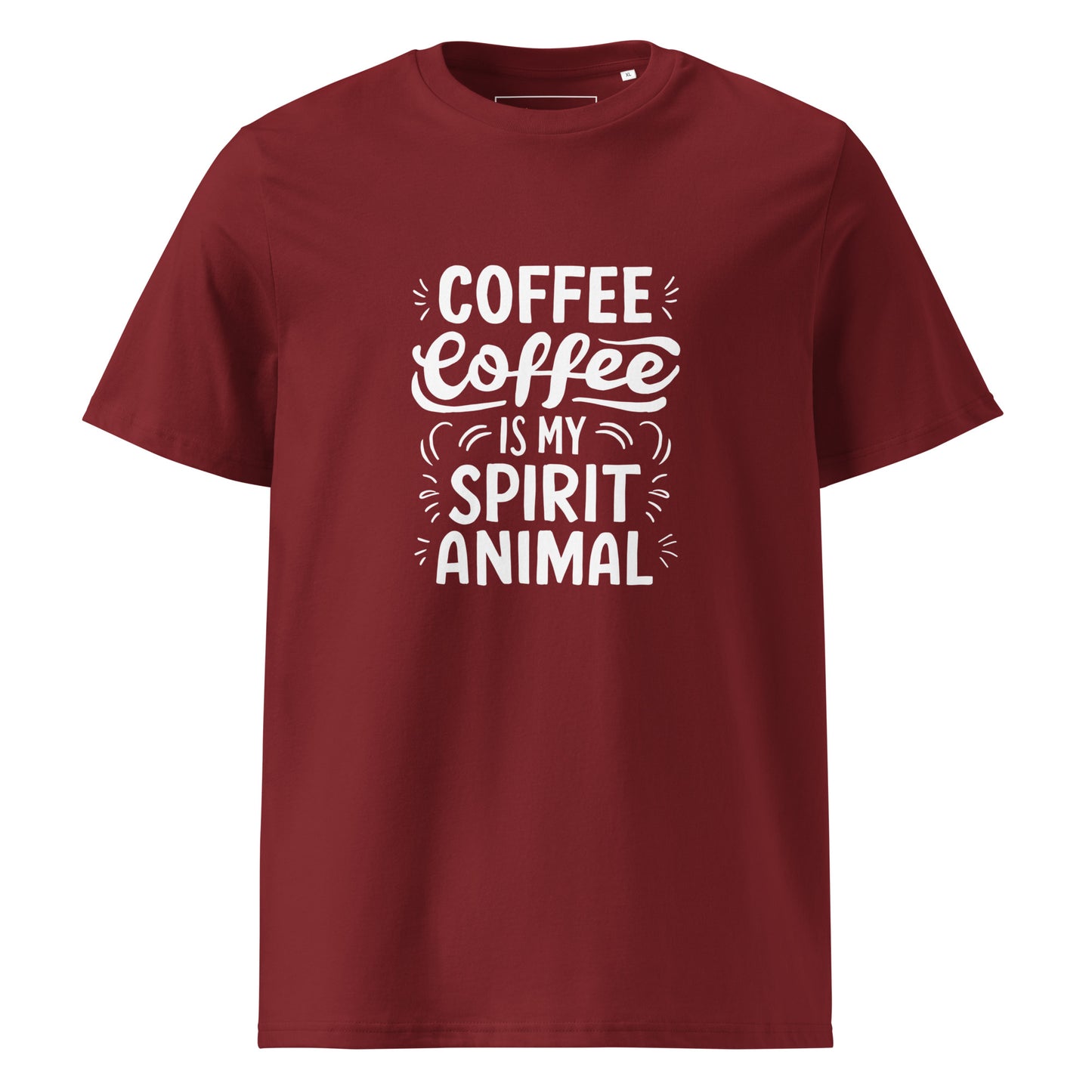 Unisex | Coffee Is My Spirit Animal Organic Cotton T-Shirt