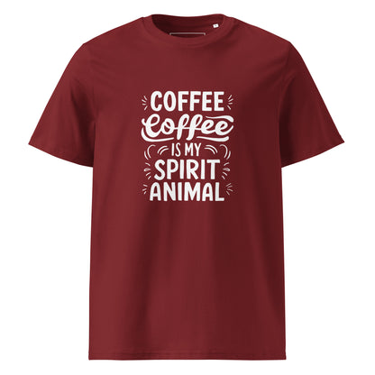 Unisex | Coffee Is My Spirit Animal Organic Cotton T-Shirt