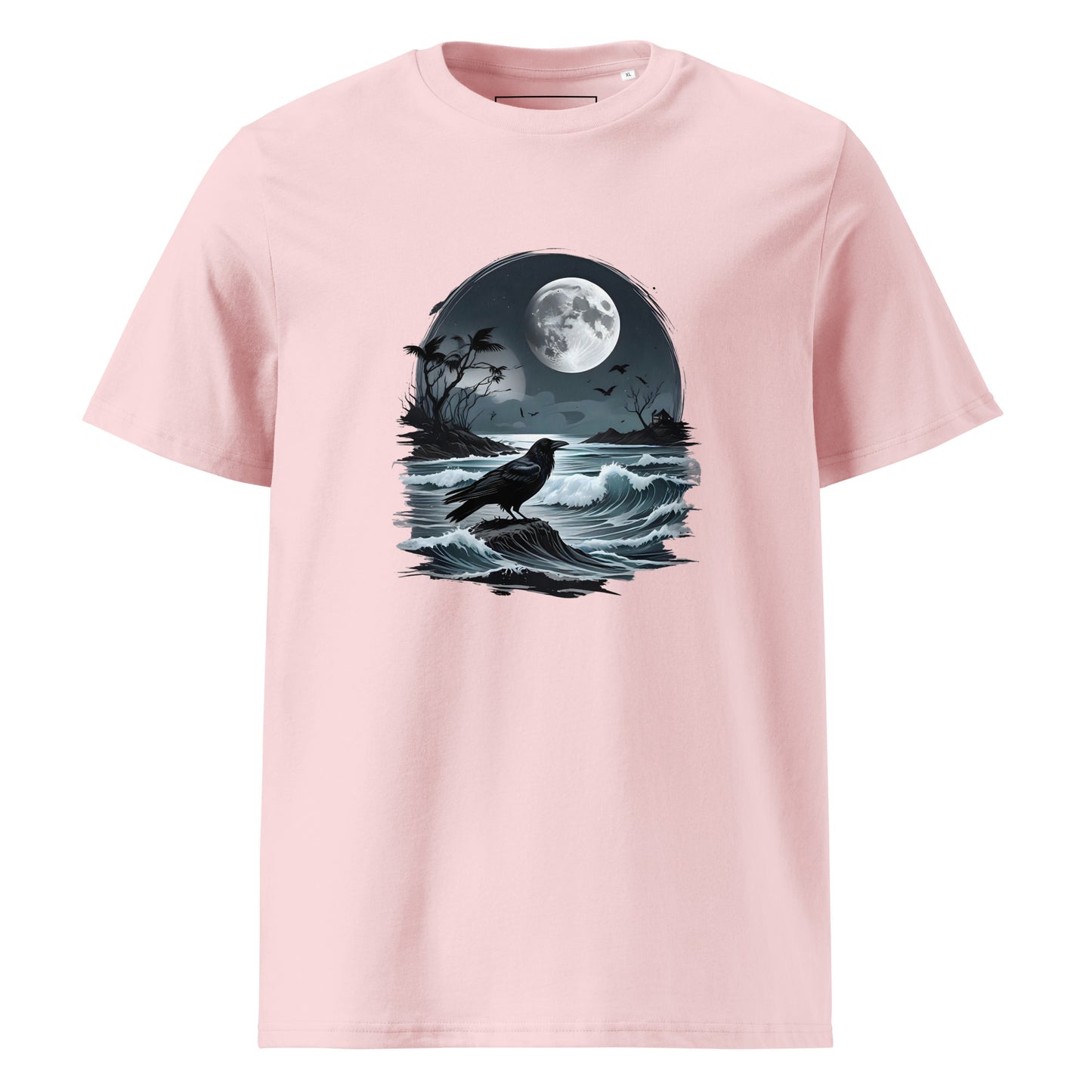 Unisex | Moon, Crow, Beach - Soft Organic Cotton T-Shirt