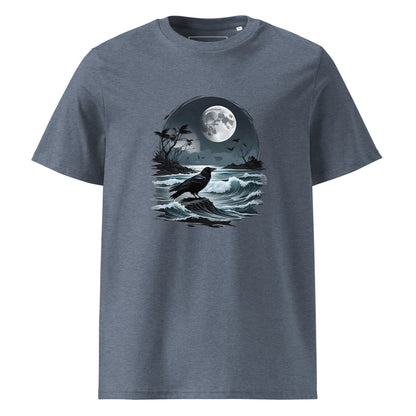 Unisex | Moon, Crow, Beach - Soft Organic Cotton T-Shirt