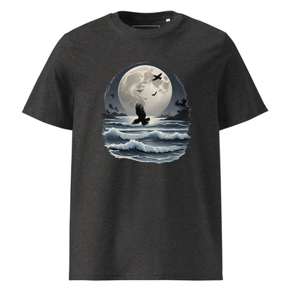 Unisex | Moonlight, Crow, Beach - Organic Cotton T-Shirt