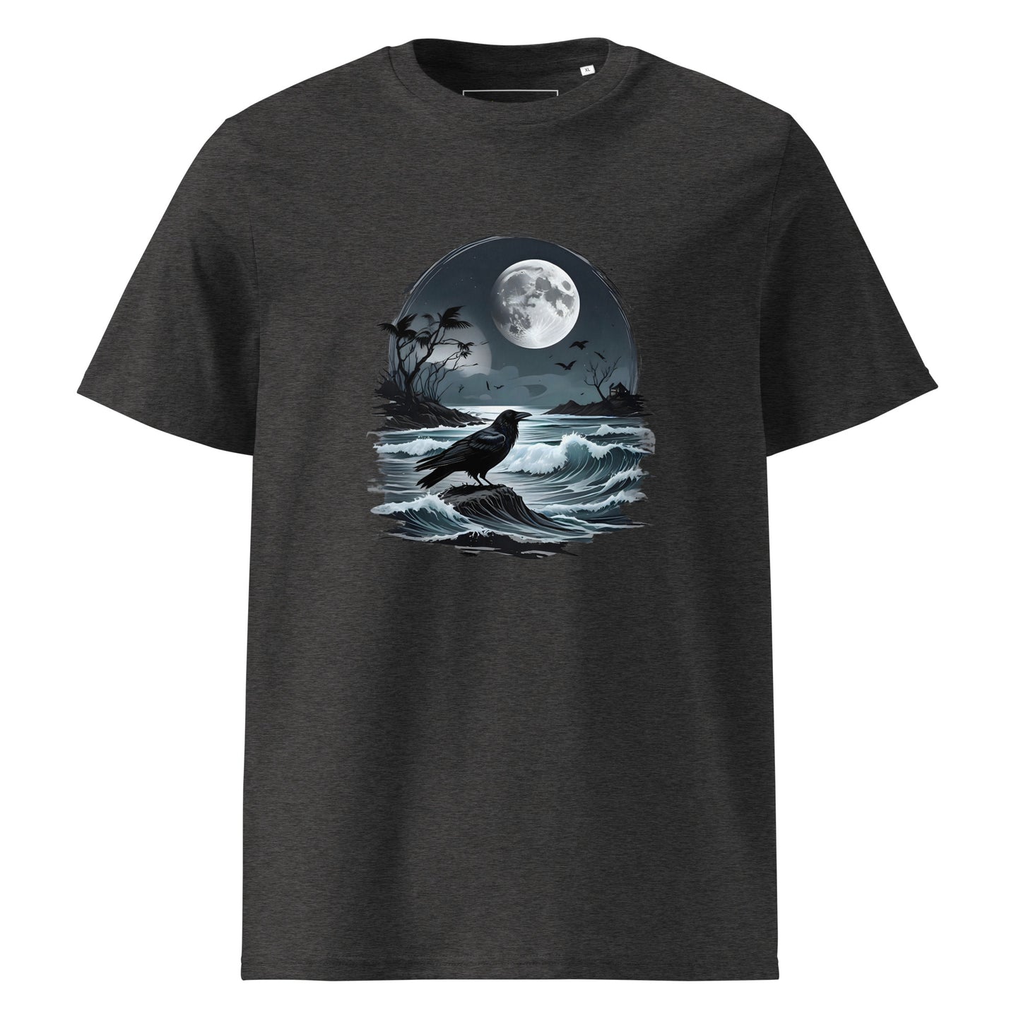 Unisex | Moon, Crow, Beach - Soft Organic Cotton T-Shirt