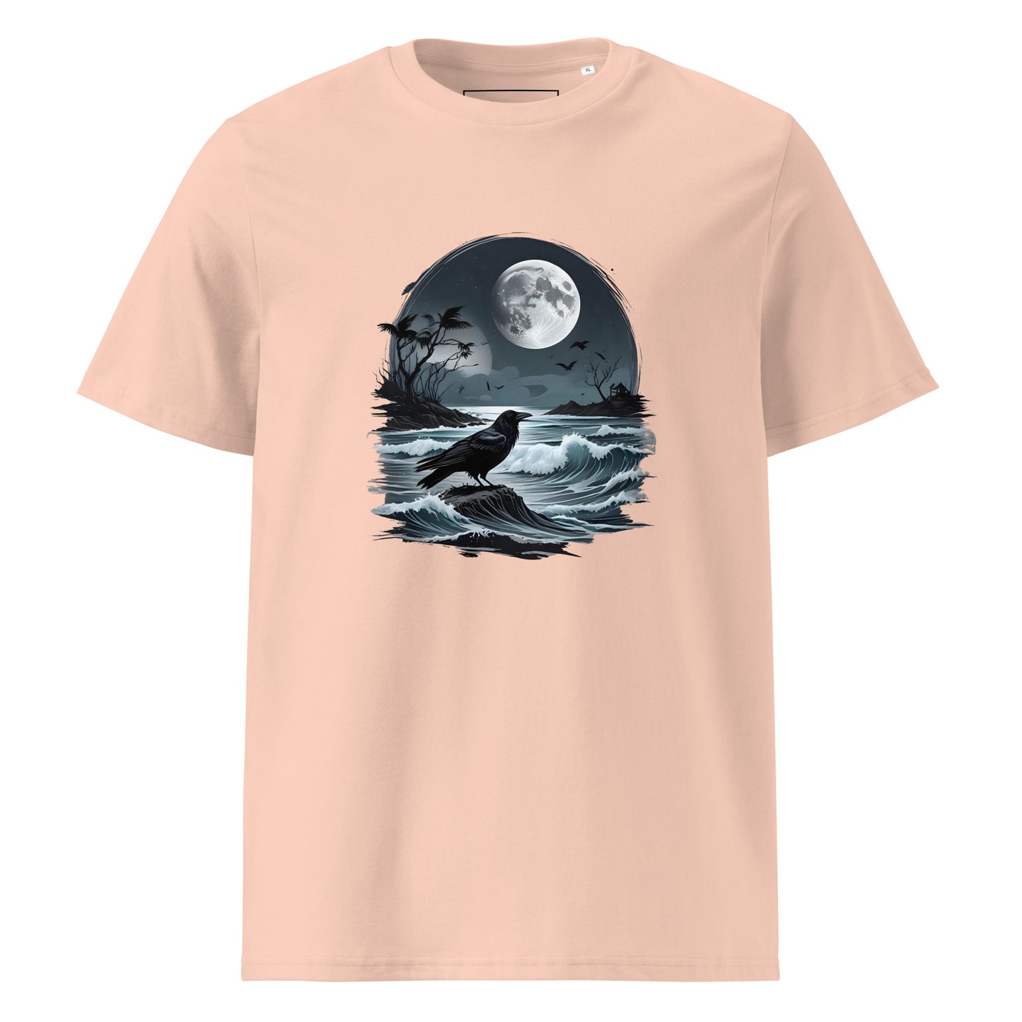 Unisex | Moon, Crow, Beach - Soft Organic Cotton T-Shirt