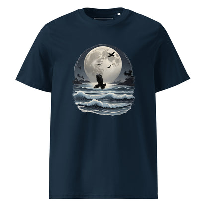 Unisex | Moonlight, Crow, Beach - Organic Cotton T-Shirt