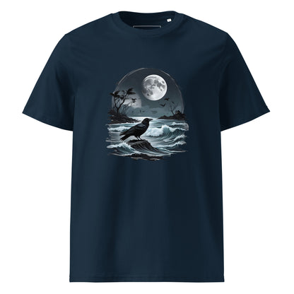 Unisex | Moon, Crow, Beach - Soft Organic Cotton T-Shirt