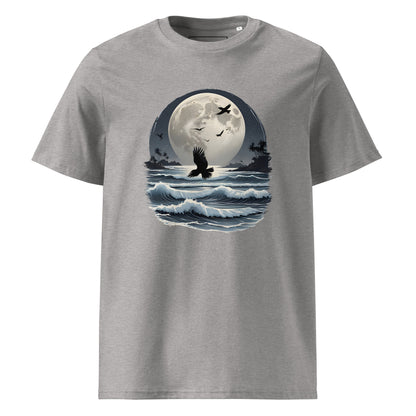 Unisex | Moonlight, Crow, Beach - Organic Cotton T-Shirt