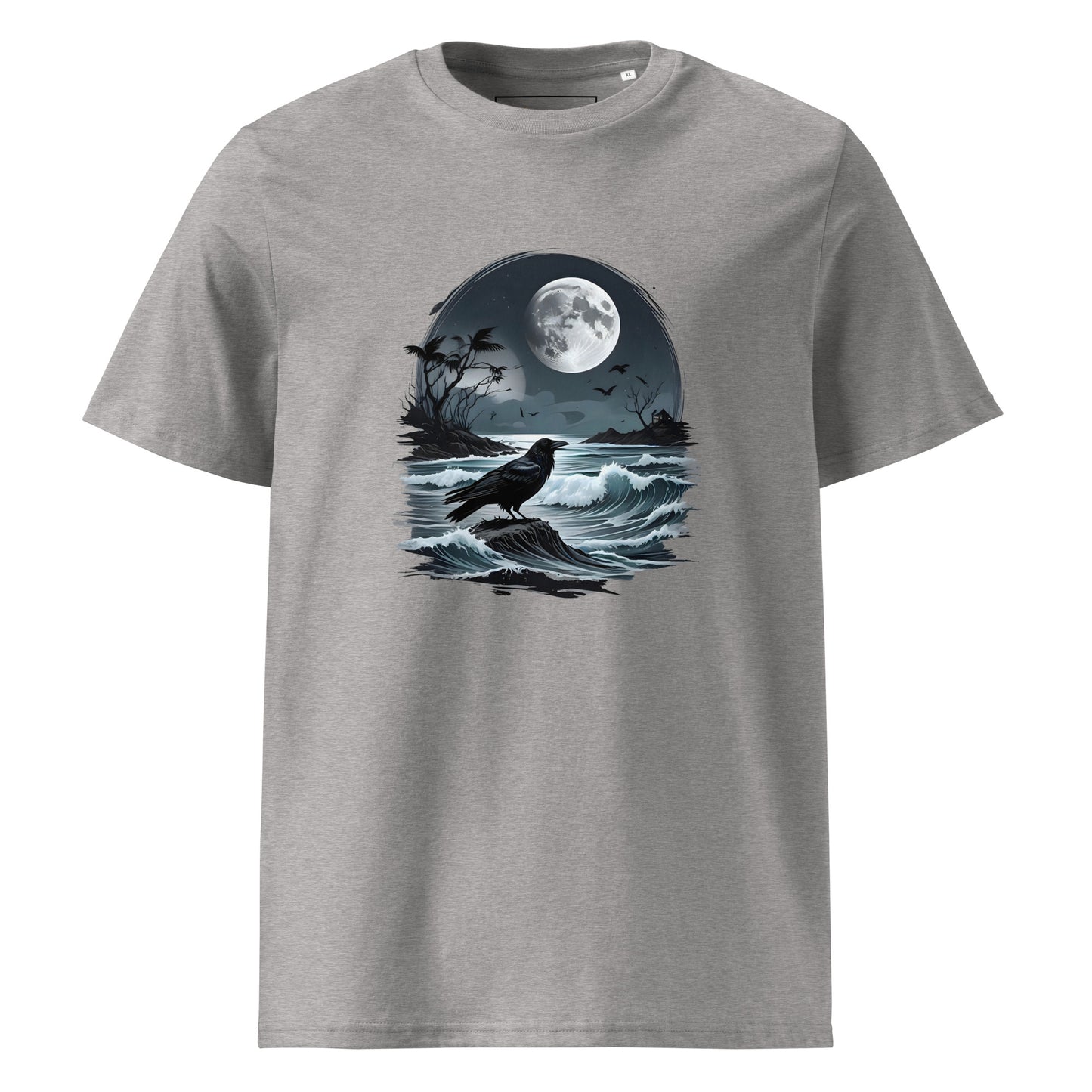 Unisex | Moon, Crow, Beach - Soft Organic Cotton T-Shirt