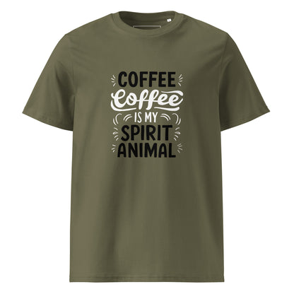 Unisex | Coffee Is My Spirit Animal Organic Cotton T-Shirt