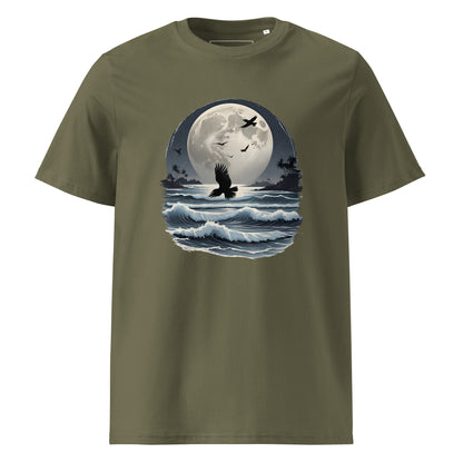 Unisex | Moonlight, Crow, Beach - Organic Cotton T-Shirt