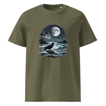 Unisex | Moon, Crow, Beach - Soft Organic Cotton T-Shirt