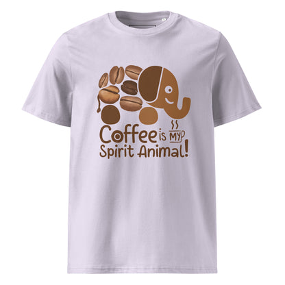 Unisex | Coffee Is My Spirit Animal Organic Cotton T-Shirt
