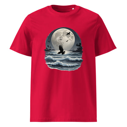 Unisex | Moonlight, Crow, Beach - Organic Cotton T-Shirt