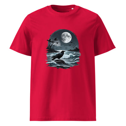 Unisex | Moon, Crow, Beach - Soft Organic Cotton T-Shirt
