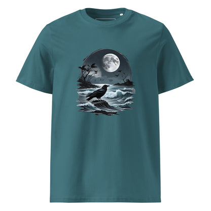 Unisex | Moon, Crow, Beach - Soft Organic Cotton T-Shirt