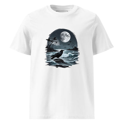 Unisex | Moon, Crow, Beach - Soft Organic Cotton T-Shirt