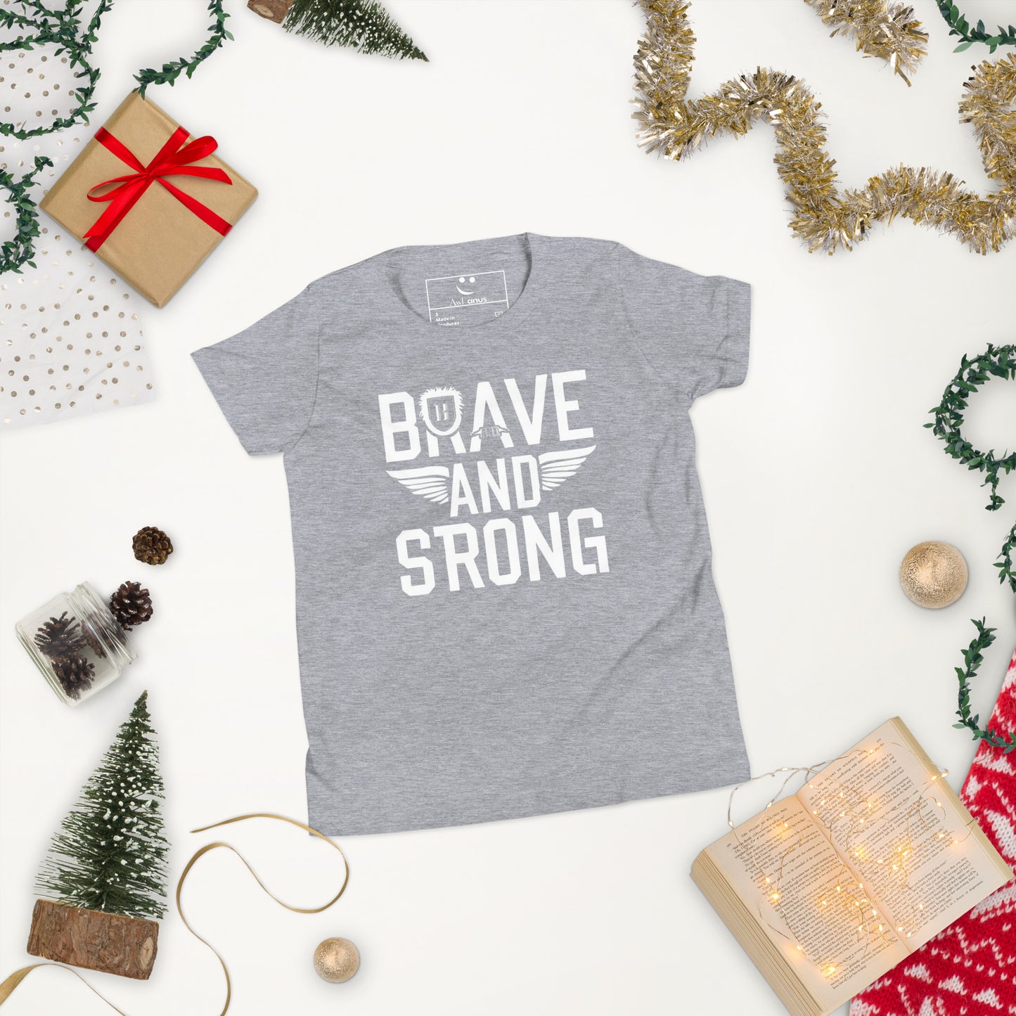 Youth Short Sleeve | Brave And Strong - T-Shirt