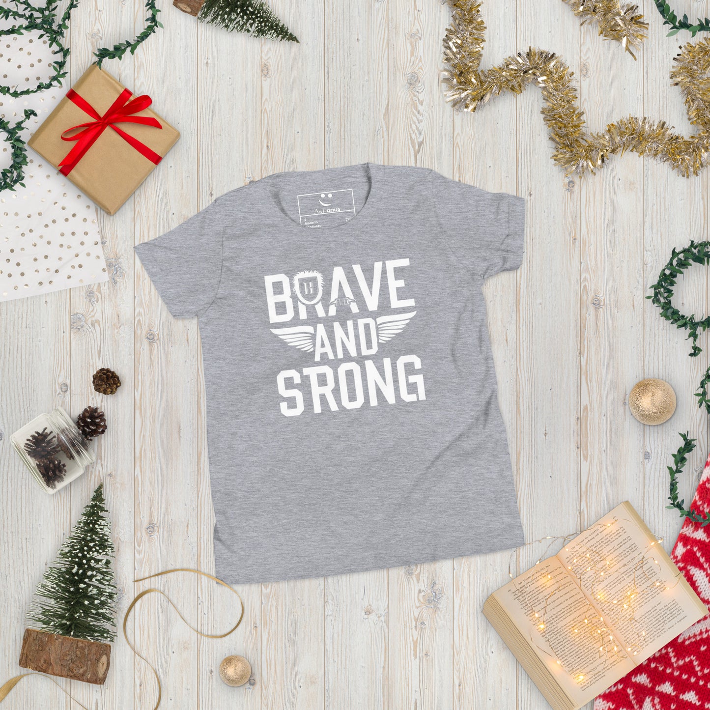 Youth Short Sleeve | Brave And Strong - T-Shirt