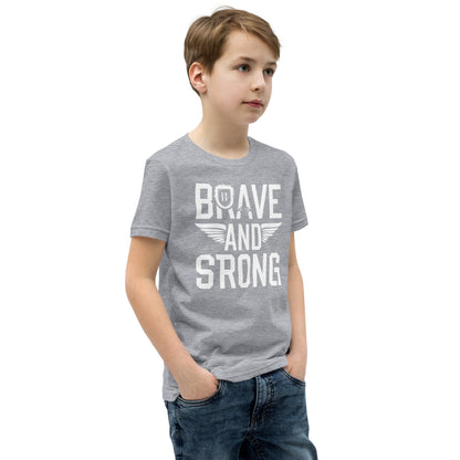 Youth Short Sleeve | Brave And Strong - T-Shirt