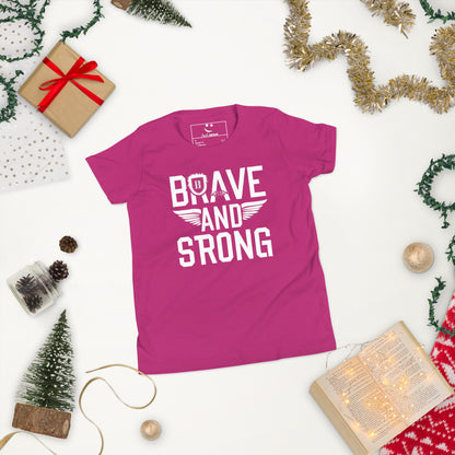 Youth Short Sleeve | Brave And Strong - T-Shirt