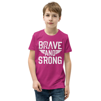 Youth Short Sleeve | Brave And Strong - T-Shirt