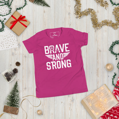 Youth Short Sleeve | Brave And Strong - T-Shirt