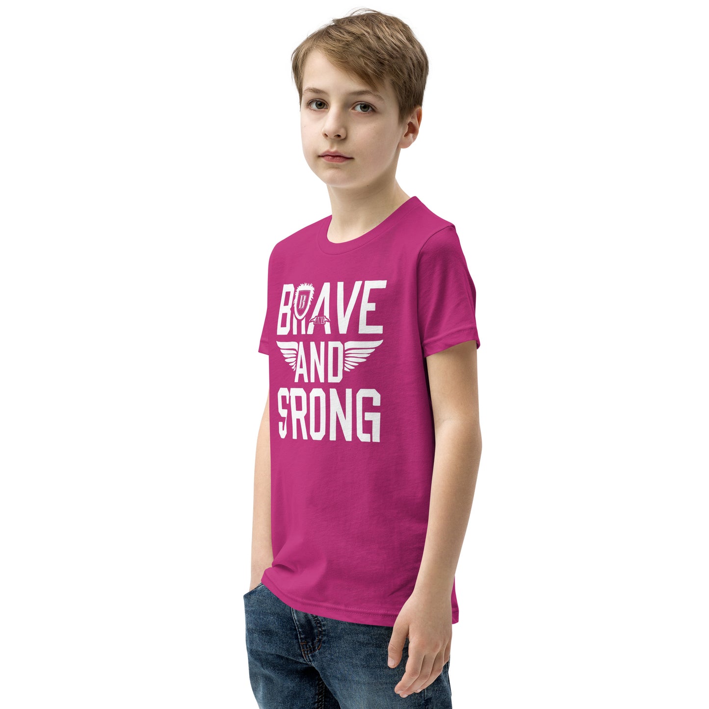 Youth Short Sleeve | Brave And Strong - T-Shirt