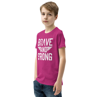 Youth Short Sleeve | Brave And Strong - T-Shirt