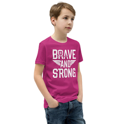Youth Short Sleeve | Brave And Strong - T-Shirt