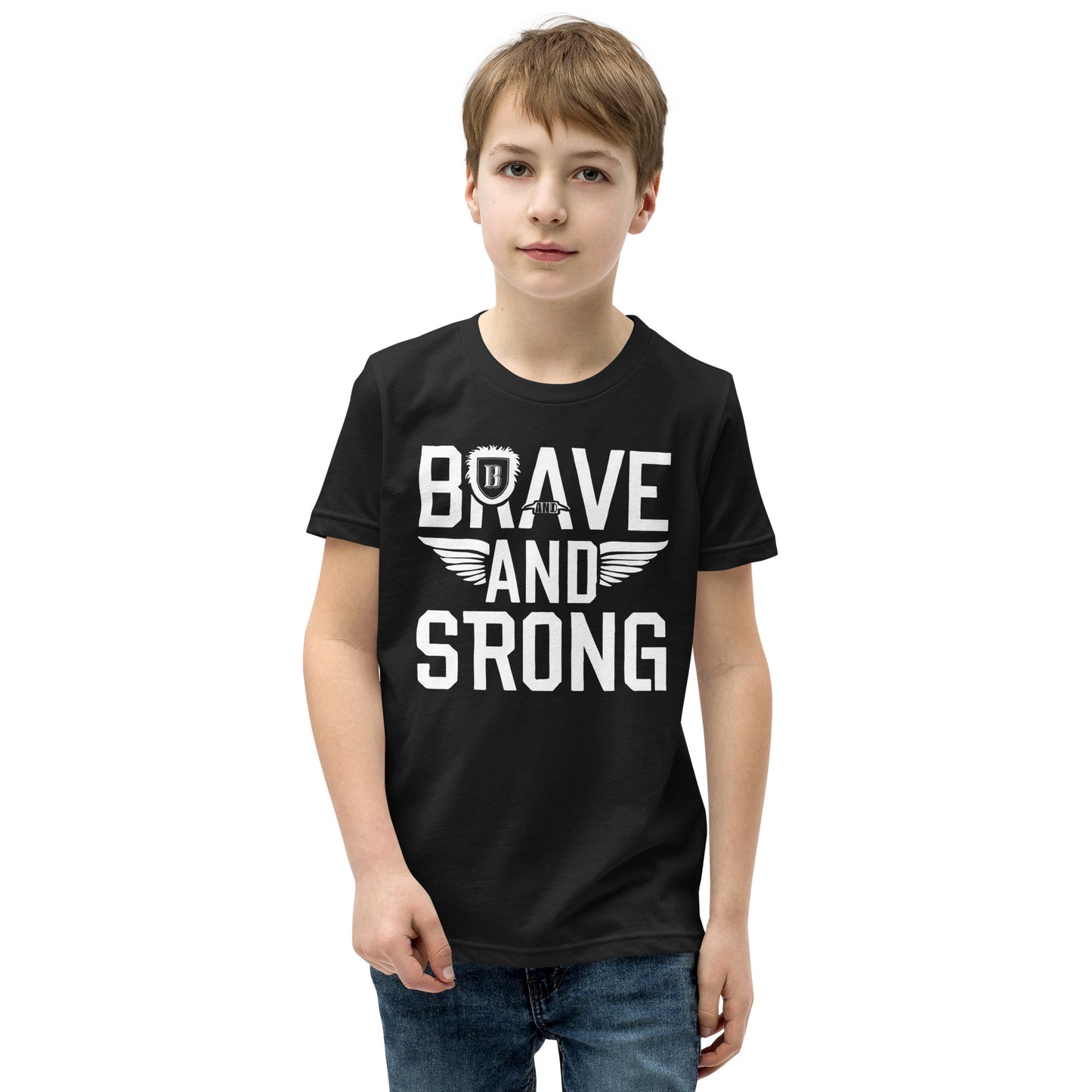 Youth Short Sleeve | Brave And Strong - T-Shirt