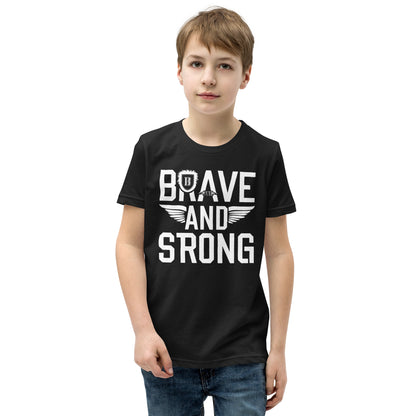 Youth Short Sleeve | Brave And Strong - T-Shirt