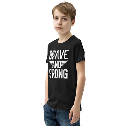 Youth Short Sleeve | Brave And Strong - T-Shirt