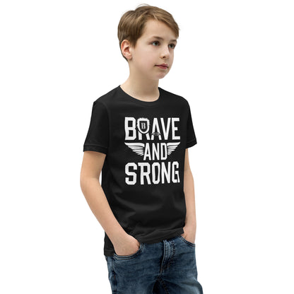 Youth Short Sleeve | Brave And Strong - T-Shirt