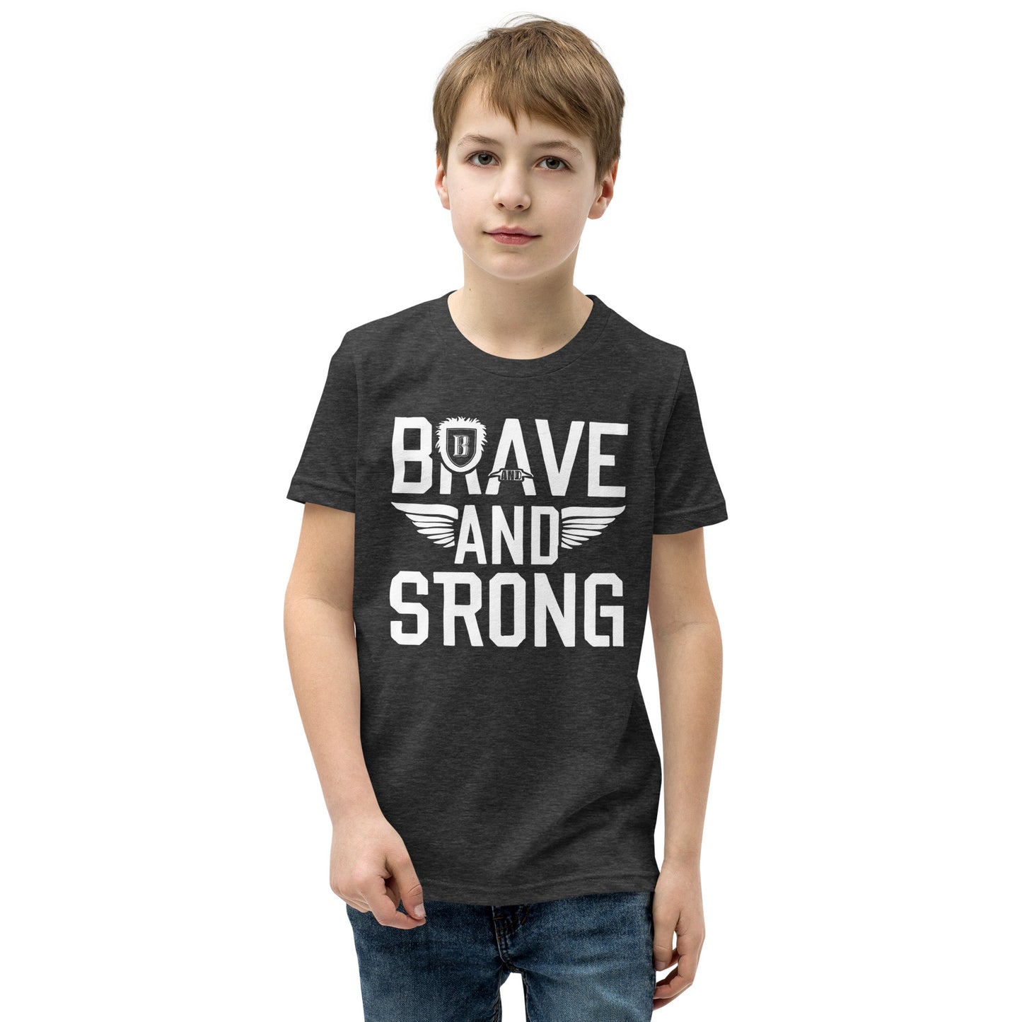 Youth Short Sleeve | Brave And Strong - T-Shirt