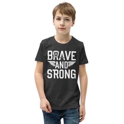Youth Short Sleeve | Brave And Strong - T-Shirt
