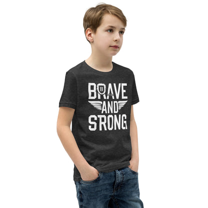 Youth Short Sleeve | Brave And Strong - T-Shirt