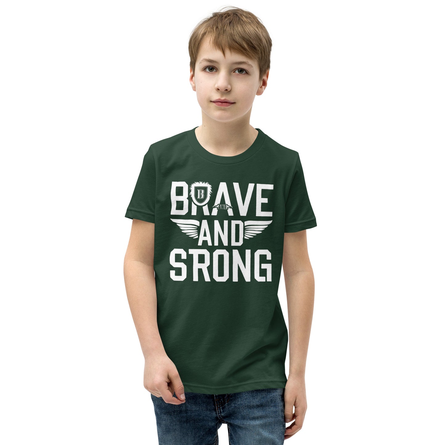 Youth Short Sleeve | Brave And Strong - T-Shirt