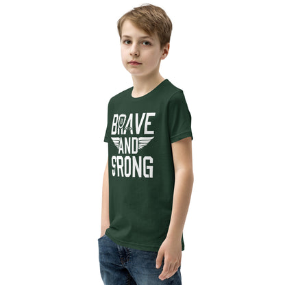 Youth Short Sleeve | Brave And Strong - T-Shirt
