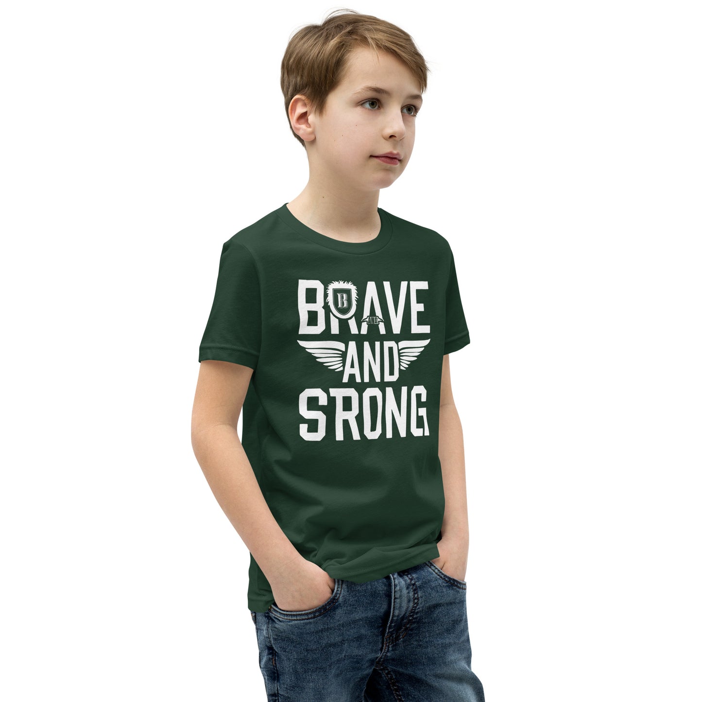 Youth Short Sleeve | Brave And Strong - T-Shirt