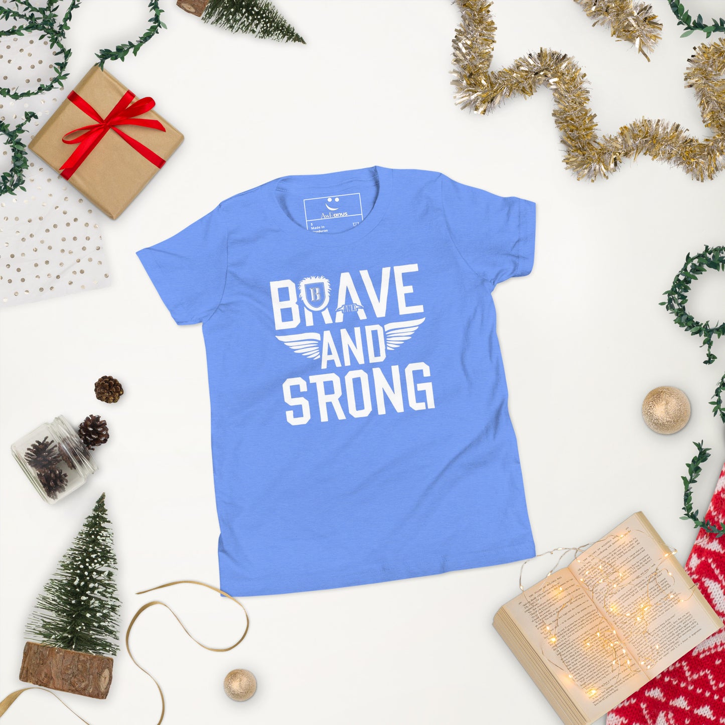 Youth Short Sleeve | Brave And Strong - T-Shirt