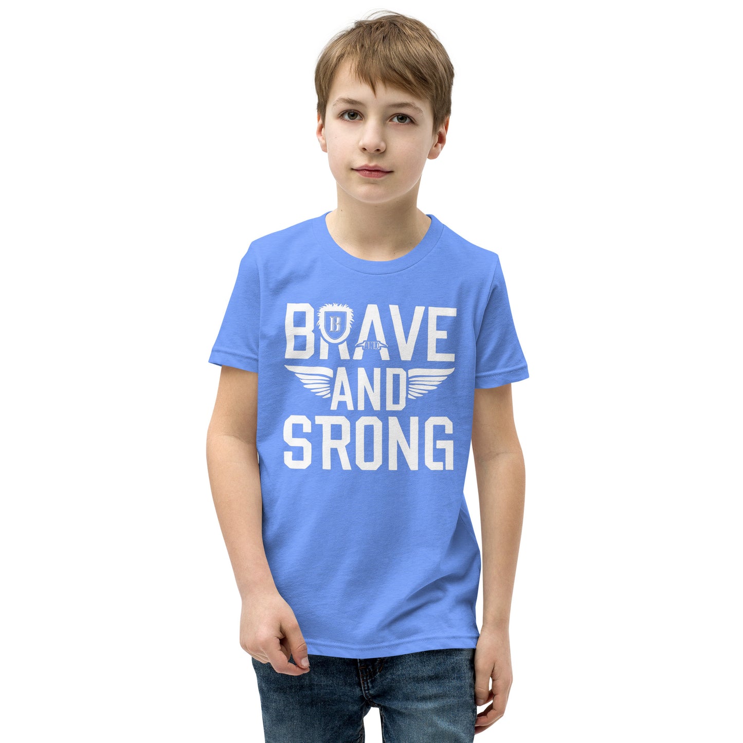 Youth Short Sleeve | Brave And Strong - T-Shirt