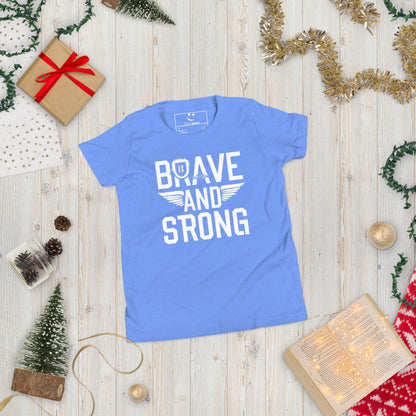 Youth Short Sleeve | Brave And Strong - T-Shirt
