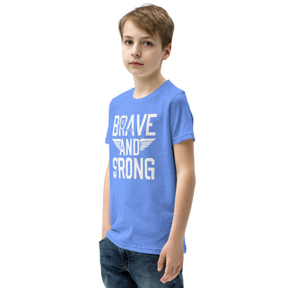 Youth Short Sleeve | Brave And Strong - T-Shirt