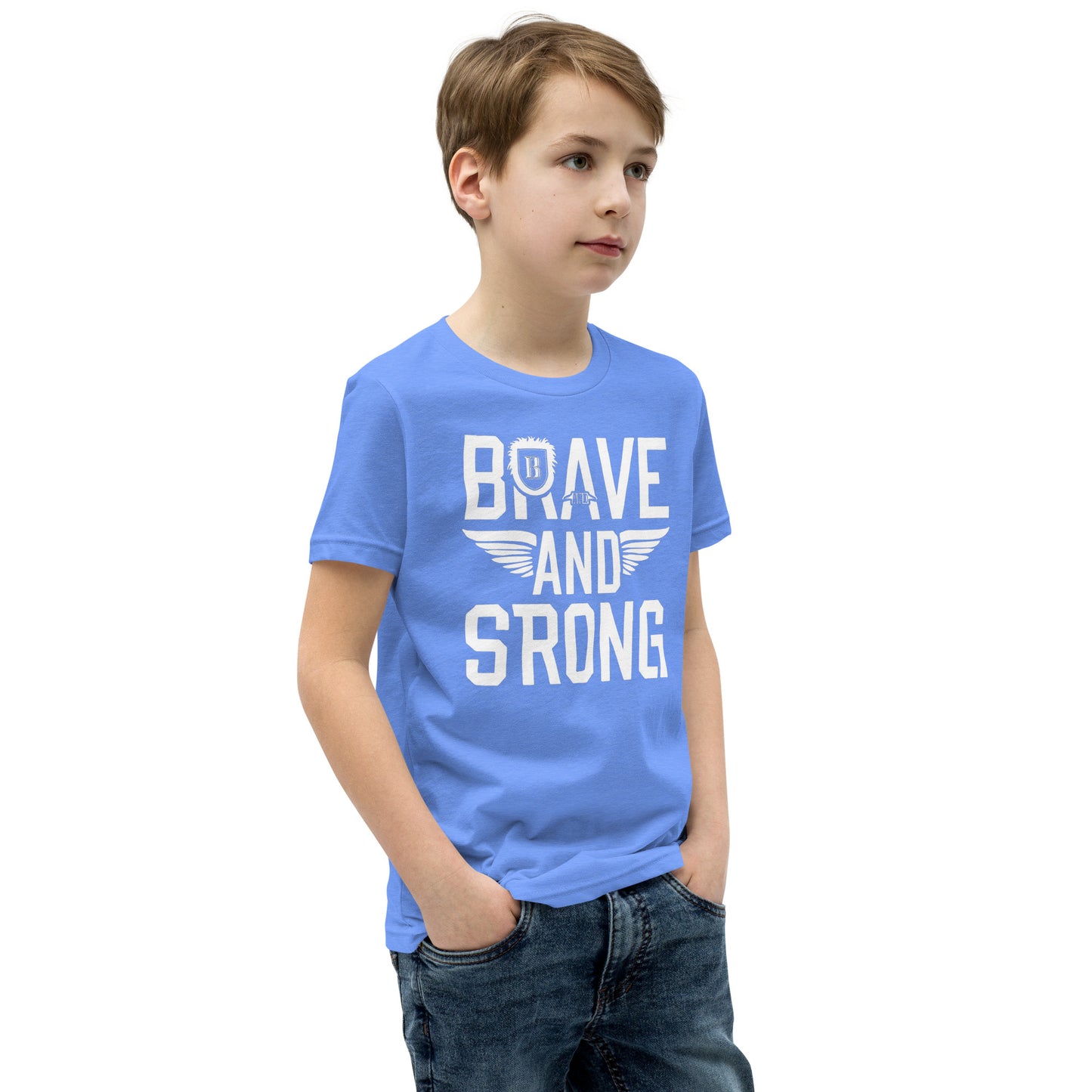 Youth Short Sleeve | Brave And Strong - T-Shirt